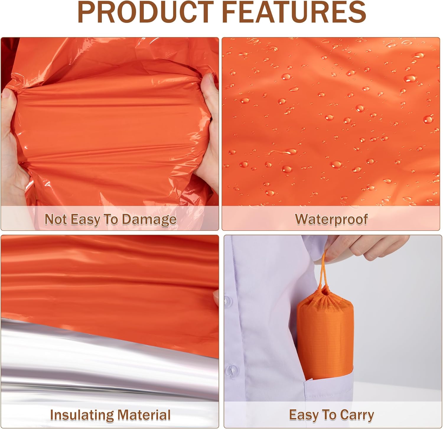 Mylar-slaapzak voor noodgevall - Emergency Mylar Tent recensie en prijs