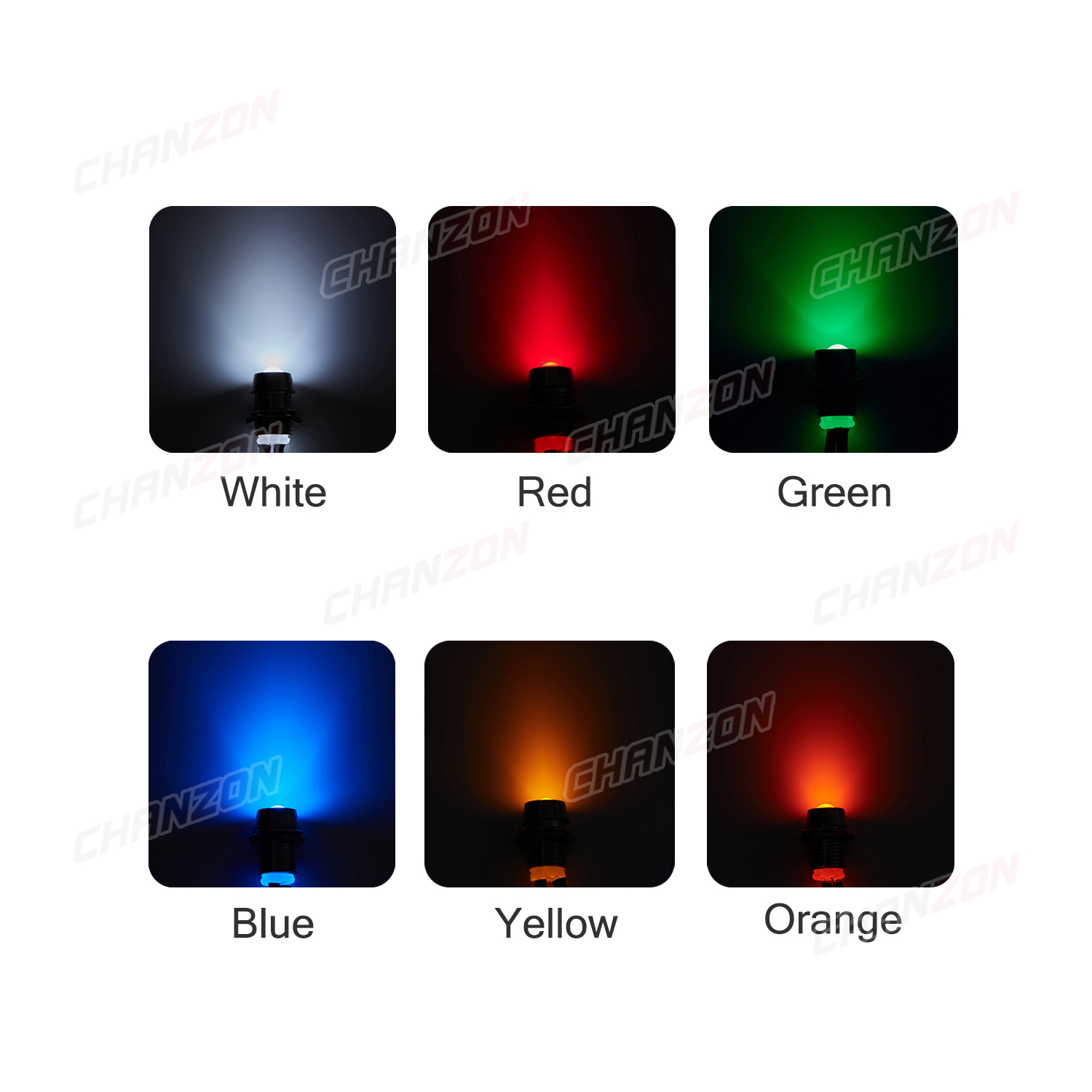 12V LED 8mm Indicator Wit Rood - Signal Panel Orange recensie en prijs