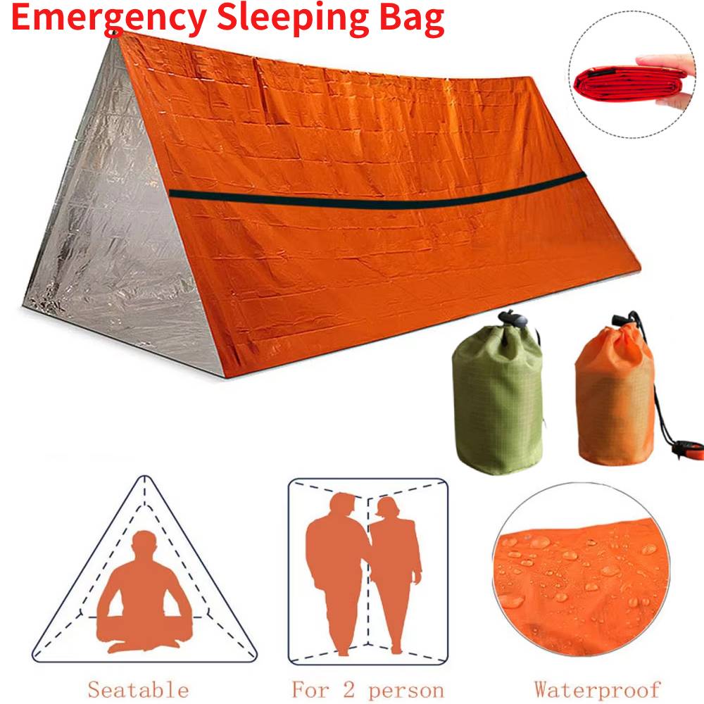 Draagbare waterdichte noodover - Emergency Mylar Tent recensie en prijs