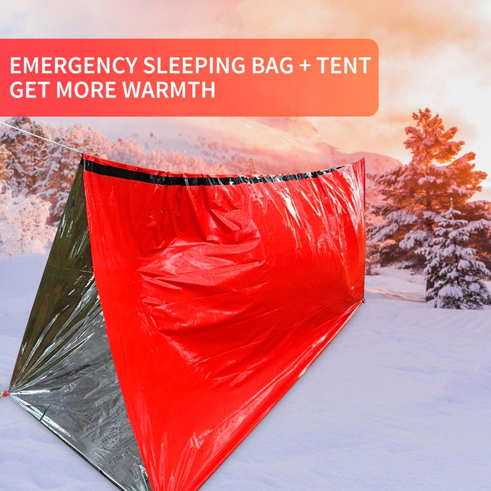 Draagbare waterdichte noodover - Emergency Mylar Tent recensie en prijs