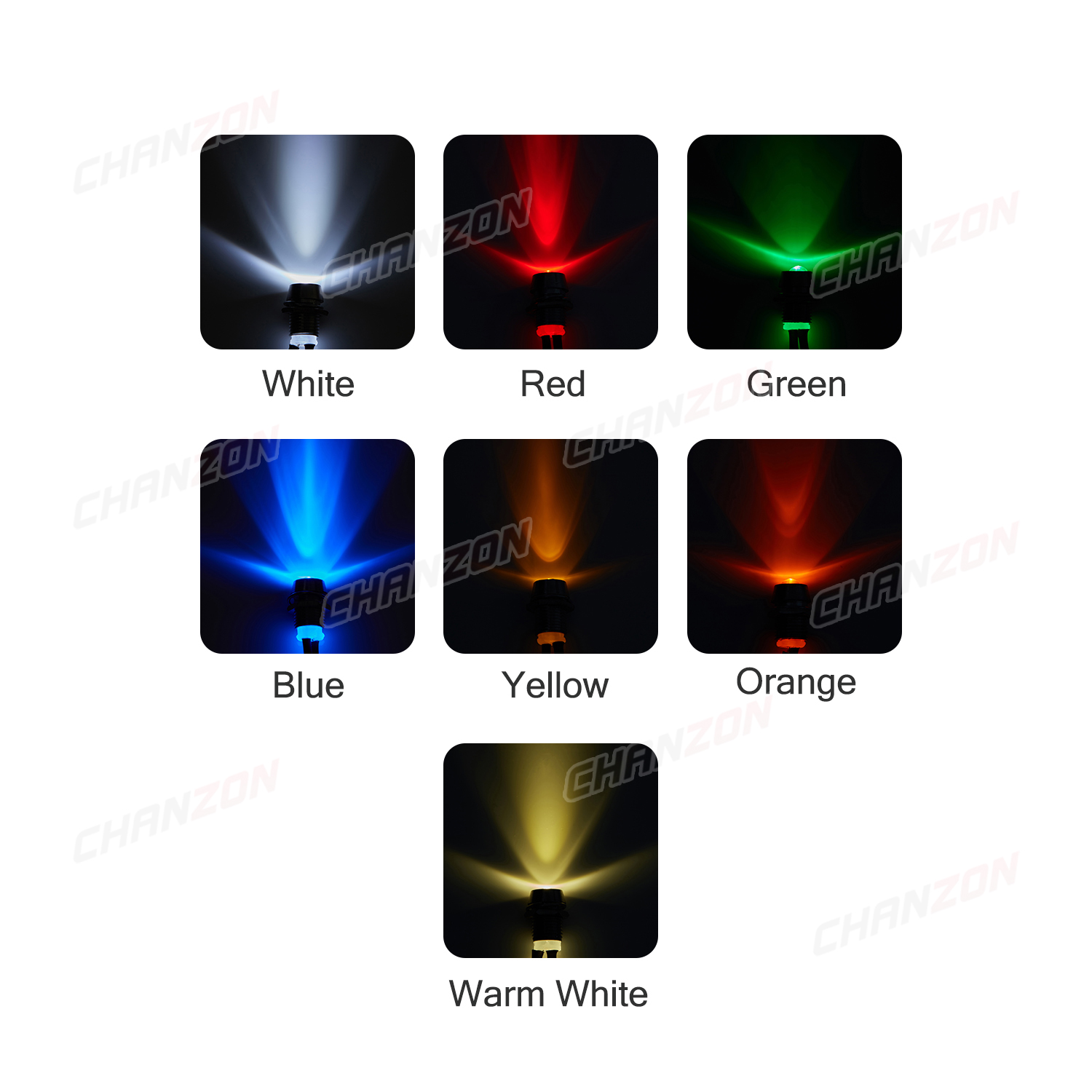 5 stuks 12V LED 8mm indicator  - Signal Panel Orange recensie en prijs